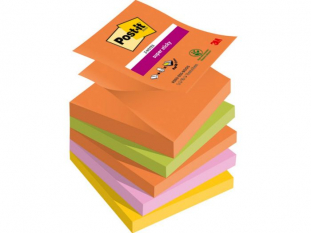 karteczki samoprzylepne 3M Post-it Super Sticky Z-Notes, Boost, 76x76 mm, 5x90 kartek