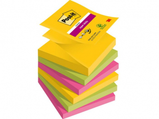 karteczki samoprzylepne 3M Post-it Super Sticky Z-Notes, Carnival, 76x76 mm, 6x90 kartek