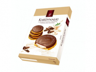 ciastka herbatniki z kremem zabajone i czekolad� mleczn� Tago Kardyna�ki 180g 10 szt./op.