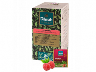 herbata czarna Dilmah Raspberry (malina), 25 kopert