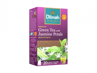 herbata zielona Dilmah Green Tea with natural Jasmine Petals, 25 kopert