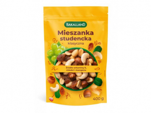 bakalie orzeszki mieszanka studencka klasyczna Bakalland 400g