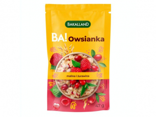 owsianka Bakalland BA! byskawiczna malina i urawina 47g x 20 szt./op.