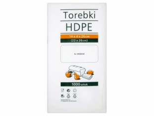 torebki spoywcze HDPE Stella 14x4x26 cm transparentne, 1000 szt./op.