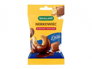 bakalie orzechy nerkowca w mlecznej czekoladzie Wedel Bakalland 40g x 14 szt./op.