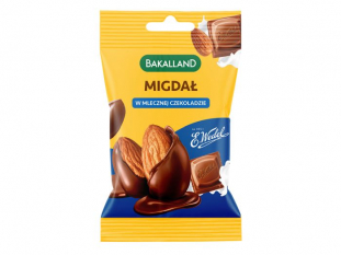 bakalie migday w mlecznej czekoladzie Wedel Bakalland 40g x 14 szt./op.