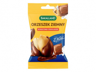 bakalie orzech ziemny / arachid w mlecznej czekoladzie Wedel Bakalland 40g x 14 szt./op.