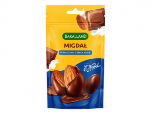 bakalie migday w mlecznej czekoladzie Wedel Bakalland 75g x 10 szt./op.