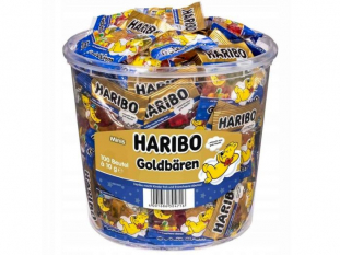 elki Haribo Gute-Nacht-Goldbaren mini, wiaderko 10g x 100 szt./op.