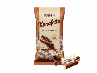 ciastka, rurki waflowe Konafetto Bianco Roshen 1kg