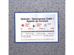 system prezentacyjny, informacyjny A5 Tarifold z uszkiem, poziomy, op. 5x panel