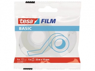 tama klejca biurowa transparentna z podajnikiem Tesa Basic,15mm x33m, dyspenser, 58549-00000-00 TS Towar dostpny do wyczerpania zapasw!