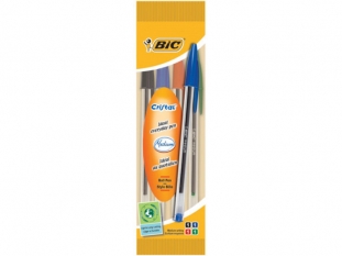 długopis Bic Cristal, gr.linii 0,4 mm, mix kolorów, 10x4 szt/op. 