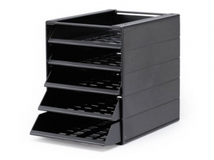 pojemnik na dokumenty, czasopisma / sorter biurkowy Durable Idealbox Basic z 5 szufladami