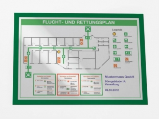 ramka informacyjna, plakatowa A3 297x420 mm Durable Duraframe samoprzylepna, zielona, 2 szt./op.