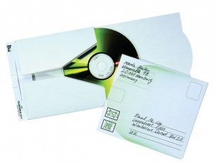 koperty na pyty CD / DVD Durable kartonowe, samoprzylepne z paskiem, 5 szt. /op. 