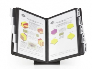system prezentacyjny, informacyjny A4 podstawka Durable Vario, czarna, zestaw 10 szt. ramek na podstawie stoowej