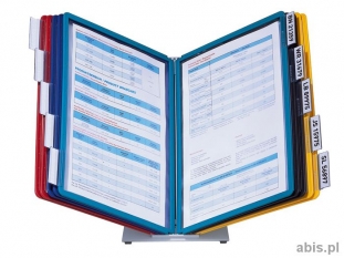 system prezentacyjny, informacyjny A4 na st Durable Vario, mix kolorw, zestaw 10x panel