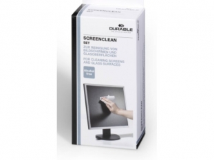 pyn do czyszczenia ekranw LCD 125 ml + 20x ciereczka Durable ScreenClean Set, zestaw do notebook