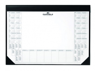podkadka na biurko 590x420 mm Durable z kalendarzem i notatnikiem, czarna