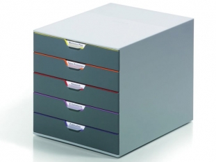 pojemnik na dokumenty, czasopisma / sorter biurkowy Durable Varicolor z 5 szufladami 