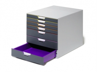 pojemnik na dokumenty, czasopisma / sorter biurkowy Durable Varicolor z 7 szufladami 