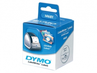 tama, etykiety do drukarek Dymo na pyty CD/ DVD r.57 mm biae 1 rol./160 szt.