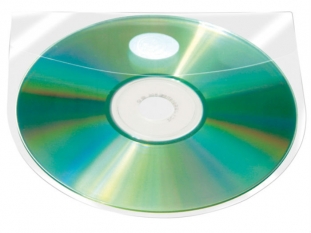 kiesze samoprzylepna na pyty 2x CD/DVD Q-Connect z klapk, 10 szt./op. 