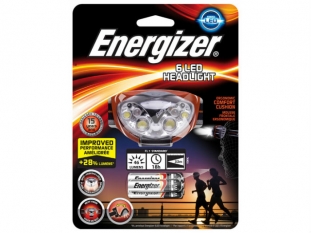 latarka czoowa Energizer Headlight 6 led, czarna