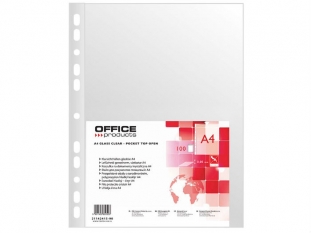 koszulka na dokumenty A4 Office Products krystaliczna, 50mic, 100 szt./op.
