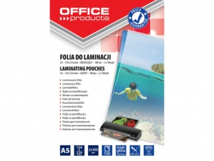 folia do laminowania A5 154x216 mm 100mic Office Products 100 szt./op.