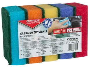 gbka uniwersalna zmywak kuchenny Office Products Maxi Premium, mix kolorw, 5 szt./op.