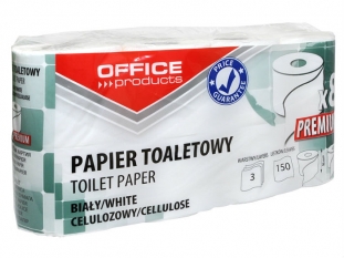 papier toaletowy Office Products Premium celulozowy, 3-warstwowy 8rolek./op.
