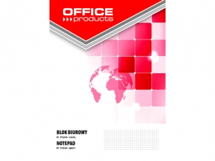 blok biurowy, notes A4 50 kartek w kratk Office Products 