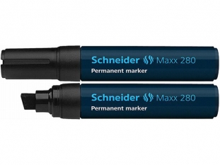 marker permanentny Schneider Maxx 280, ścięta końcówka, gr.linii 4-12 mm