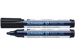 marker do tablic suchocieralnych whiteboard Schneider Maxx 290, okrga kocwka, gr.linii 2-3 mm Towar dostpny do wyczerpania zapasw!
