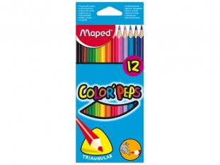 kredki owkowe Maped Colorpeps trjktne 12 kolorw 