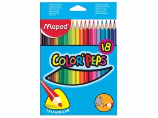 kredki owkowe Maped Colorpeps trjktne 18 kolorw 