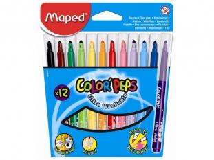 flamastry szkolne trjktne Maped Colorpeps 12 kolorw 