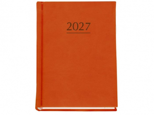 Terminarz MARTA B6 2027, pomara�czowy 120x165mm, kalendarz 1 tydzie� na 2 stronach, Michalczyk i Prokop T-215V-P