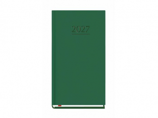 Terminarz Kieszonkowy 90x165mm 2027, ciemno zielony, kalendarz 1 tydzie� na 2 stronach, Michalczyk i Prokop T-231V-Z2