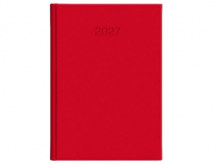 Kalendarz dzienny A4D Vivella, 2027, 216 A4DB CZERWONA, WOKӣ NAS