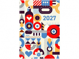 Kalendarz Kieszonkowy A7 PCV bezbarwny mix 2027, A7040B MIX, WOKӣ NAS