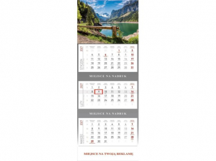 Kalendarz Tr�jdzielny 2027, KS055B G�RSKIE JEZIORO, WOKӣ NAS