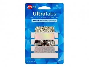 zakadki indeksujce samoprzylepne Avery Zweckform 74179 Ultra Tabs srebny holograficzne, 63,5x25,4 mm, 16 szt./op.