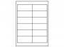343412 - etykiety samoprzylepne uniwersalne białe Igepa 96,5x42,3 mm, ark. A4 2x6, 100 ark./op. 