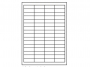 343426 - etykiety samoprzylepne uniwersalne białe Igepa 48,3x16,9 mm, ark. A4 4x16, 100 ark./op. 