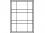 343427 - etykiety samoprzylepne uniwersalne białe Igepa 48,5x25,4 mm, ark. A4 4x11, 100 ark./op. 