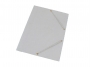 41505 - teczka z gumką A4 kartonowa Aro biała, 400g