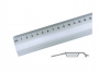 71035 - linijka metalowa Leniar 30cm z gumk